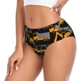 thumbnail image 2 of Fotbe Yellow Excavator Calzones Estampados para Mujer – Ropa Interior de Algodón, Cómoda, Suave y Elástica-X-Small, 2 of 6