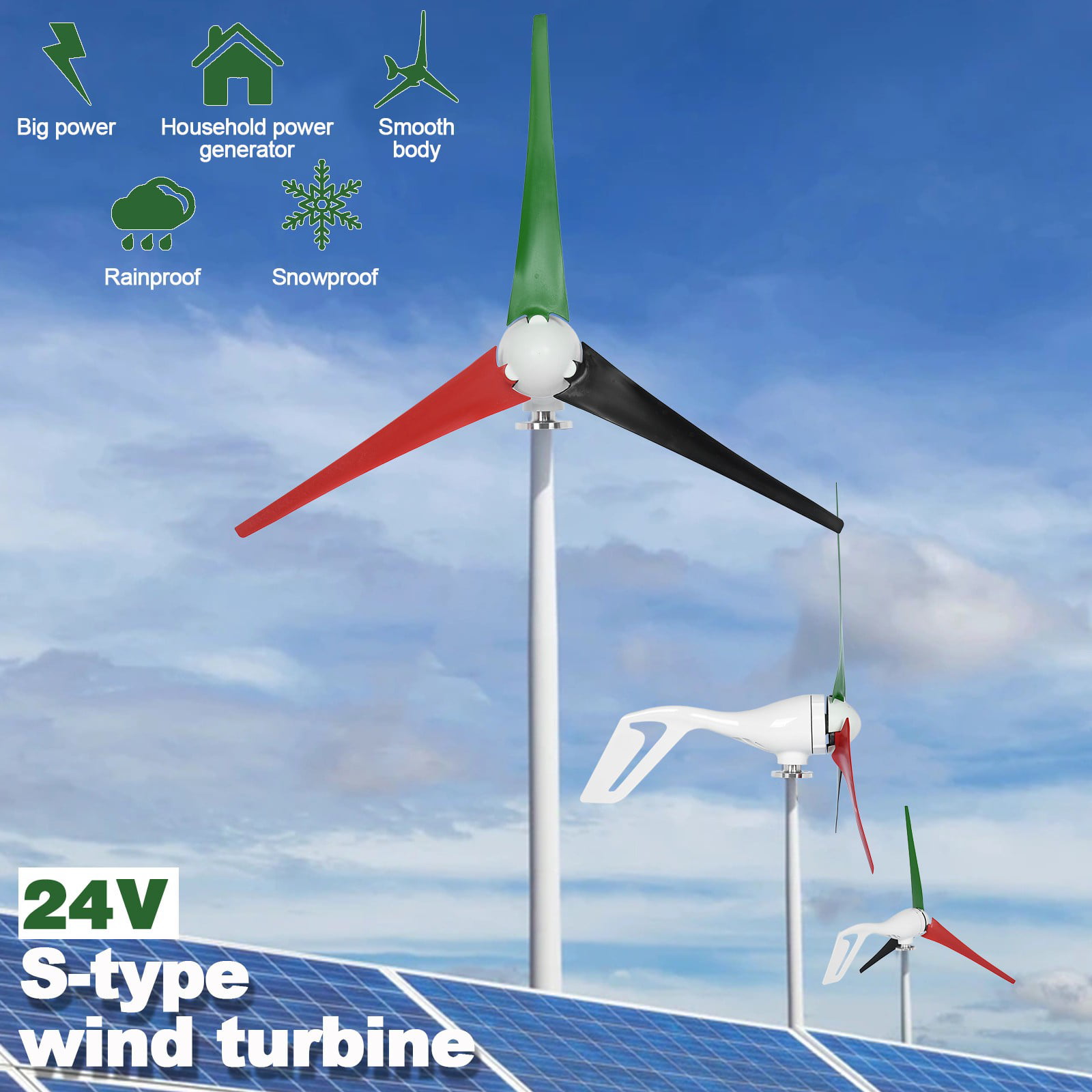 DC Water Heater Element 12 Volt 65 Watt for Wind Generator Turbine Solar Energy