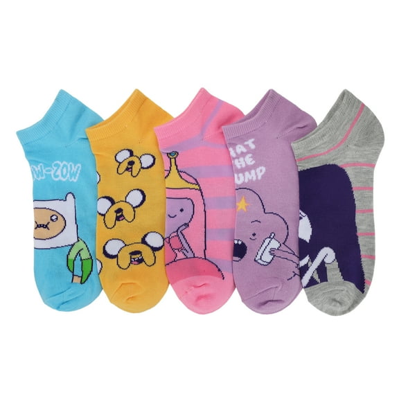 Adventure Time Characters 5-Pair Women's Ankle Socks