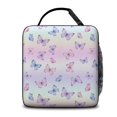 thumbnail image 3 of Butterfly and Pastel Purple Pattern Insulated Lunch Bag Teens,Lunch Box for Men Women for Work,Picnic or Travel,10.2x9.5x4.3 Inches,8 Can Capacity, 3 of 6