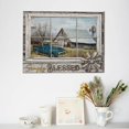 thumbnail image 4 of Old Barn Wall Art Barn Picture Wall Decor Farmhouse Truck Picture Country Poster Modern Home Decor for Living Room Office Framed Ready To Hang 12x16 Inch, 4 of 6
