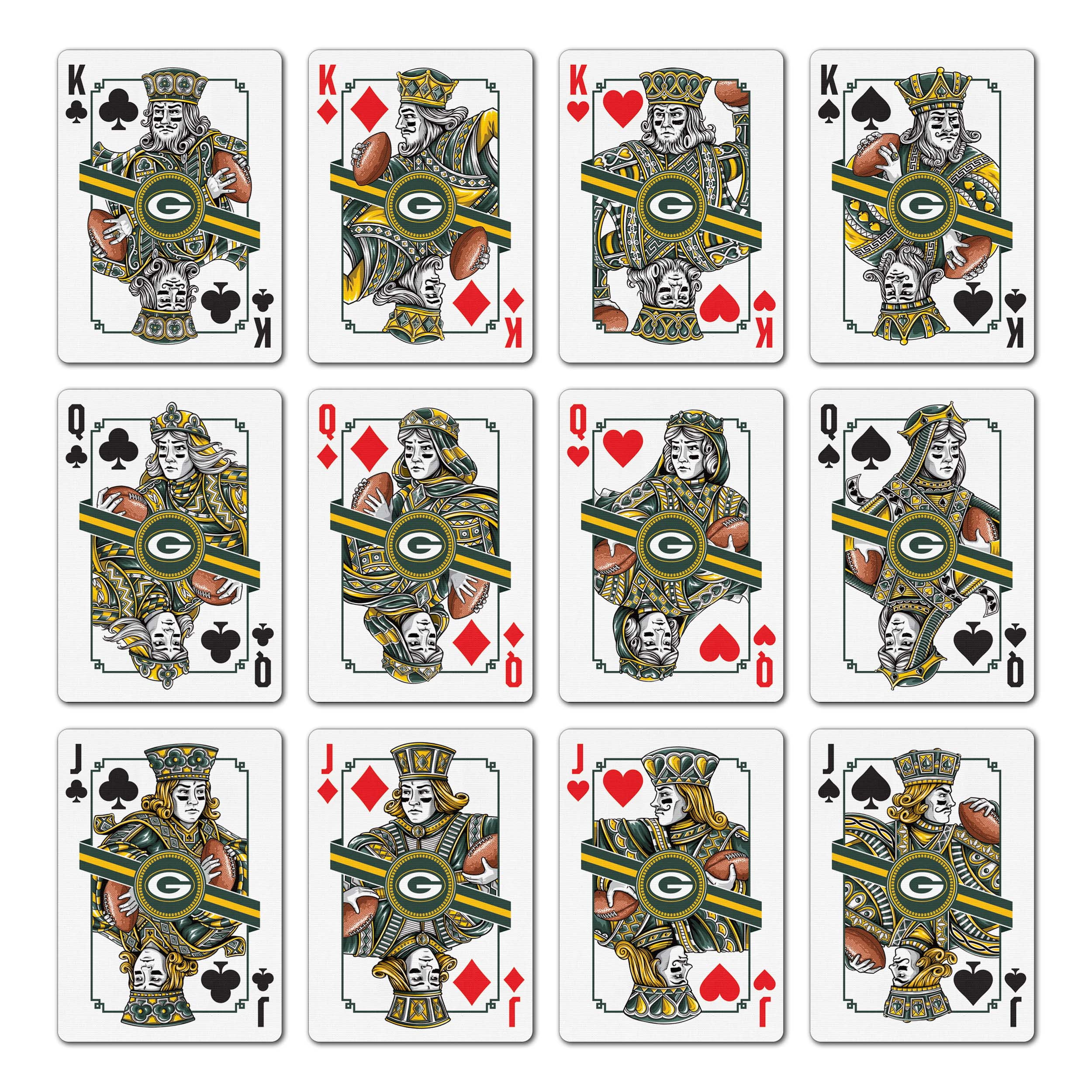 YouTheFan NFL Green Bay Packers Classic Series Playing Cards