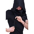 thumbnail image 4 of Cyberpunk Rogue Cowl Hood Bufanda, Calentador de cuello de invierno Disfraz Capucha Sombrero para Halloween Cosplay y uso diario JAMW Sencillez, 4 of 5