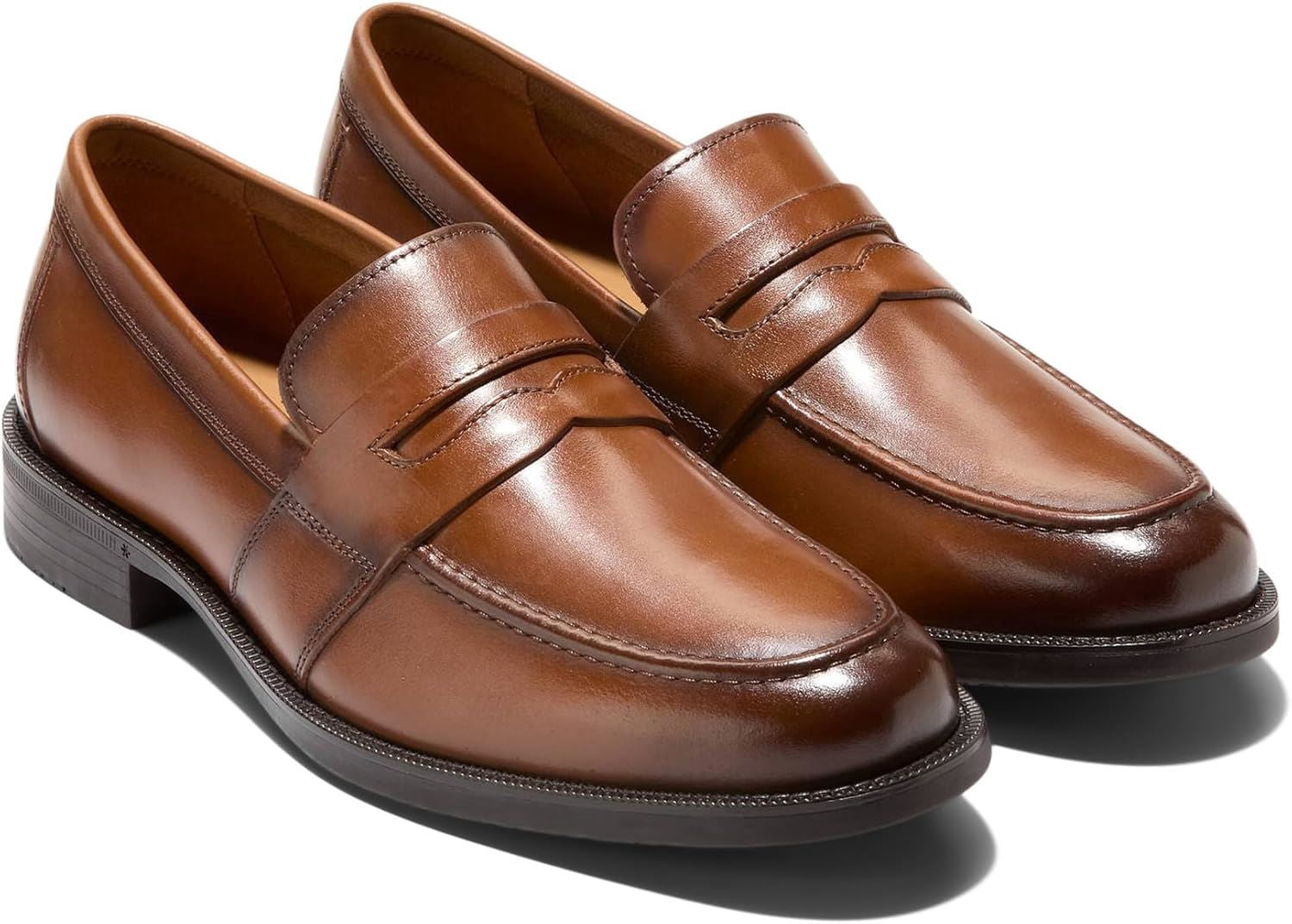 Cole Haan Shoes Mens 10 Brown Leather Tassel Loafers Slip On Moc Toe Dress Johnston & Murphy Brown Leather Handsewn Moc Tassel Loafers main image 3