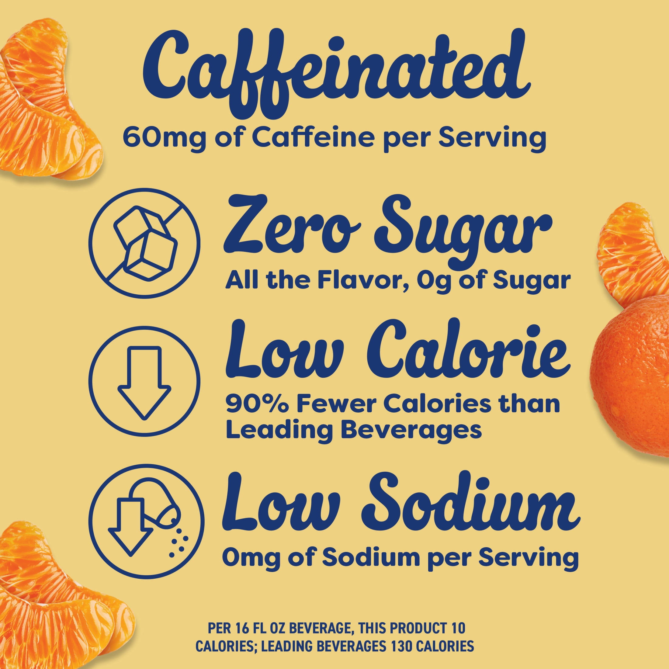 Crystal Light Drink Mix with Caffeine, 10 Packets, for Convenient On-the-Go Flavorful Hydration, Citrus Natural Flavor, Zero Sugar, 0.9 oz