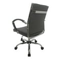 thumbnail image 6 of Furniture of America Damse Faux Leather Small Adjustable Office Chair in Gray, 6 of 9