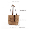 thumbnail image 5 of Yoyauz Women's Grass Woven Beach Bag - Women's Beach Handmade Woven Handbag, Summer Mesh Hollow Shoulder Bag, Suitable for Holidays, 5 of 5