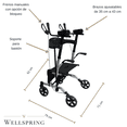 thumbnail image 4 of Andadera Rollator Vertical Con Asiento Adulto Dos Funciones, 4 of 10