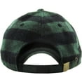 thumbnail image 5 of Dark Green-Black Buffalo Plaid Classic Baseball Cap Dad Hat, 5 of 7