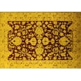 thumbnail image 1 of Ahgly Company Indoor Rectangle Oriental Yellow Traditional Area Rugs, 3' x 5', 1 of 4