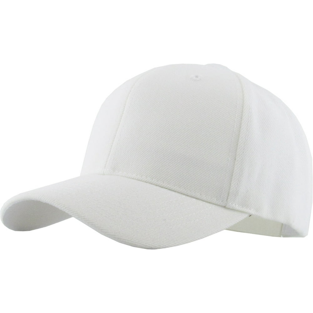 Solid Baseball Cap Velcro Adjustable Closure Plain Dad Hat Walmart