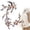 Brown, variant on Clearance Cherry Blossom Patch, Embroidered Iron on Or Sew on Flower Applique with Branch Design for Backpack, Jacket, Jeans, Tote Bag, Dress and DIY Decoration, 14.6 x 5.5 Inch