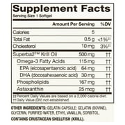 Equate Extra Strength Krill Oil Dietary Supplement, 500mg, 150 Count, Compare to MegaRed® Extra Strength
