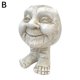 thumbnail image 2 of Escultura de cara de muggle divertida Maceta con expresión facial divertida, 2 of 2
