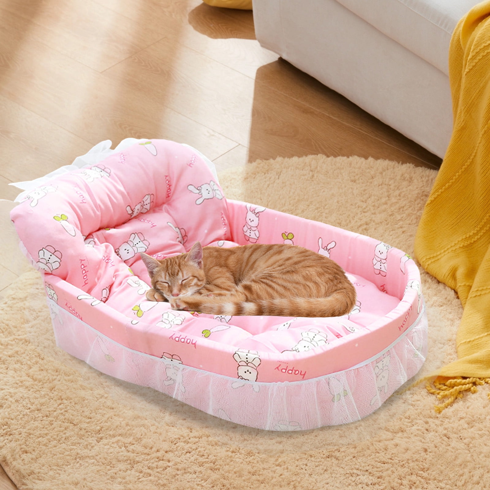 Clearance Kbndieu Dog Bed Medium Size Dogs, Cat Beds for Indoor Cats, Pet Bed for Puppy and Kitty, Washable, Extra Soft, Anti-Slip Bottom