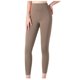 thumbnail image 1 of Mallas de yoga de malla de cintura alta para mujer de Honeeladyy, pantalones de yoga de color sólido a prueba de sentadillas, color café-S, 1 of 2