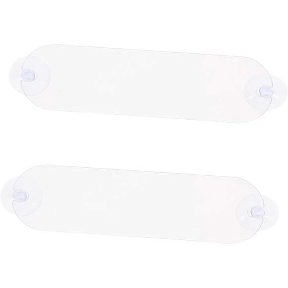 2piezas Soporte Transparente para Permisos De Estacionamiento con Ventosas Porta Tarjetas De Acrílico para Parabrisas De Auto Holder para Pasos De Peaje
