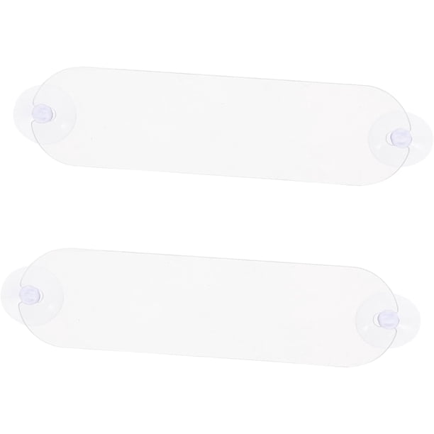 2piezas Soporte Transparente para Permisos De Estacionamiento con Ventosas Porta Tarjetas De Acrílico para Parabrisas De Auto Holder para Pasos De Peaje