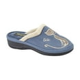 thumbnail image 1 of Boulevard Womens Cat Motif Cuff Mule Slippers, 1 of 3