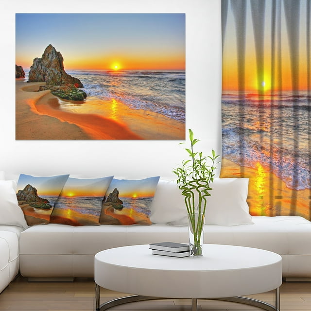 Beautiful Sunrise par Plage en Tahiti - Impression sur Toile