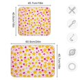 thumbnail image 4 of Yayeee Dish Drying Mat for Kitchen Counter 16"x18" Microfiber Absorbent Pad, Light Pink Stars, 4 of 7