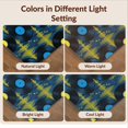 thumbnail image 7 of Design&I 8'x10' Washable Area Rug Sleek Flatweave Pet Friendly Funky Audio Recording Art With Repeating Circle And Bar Graphics for King Size Bedroom, Under Bed, 7 of 7