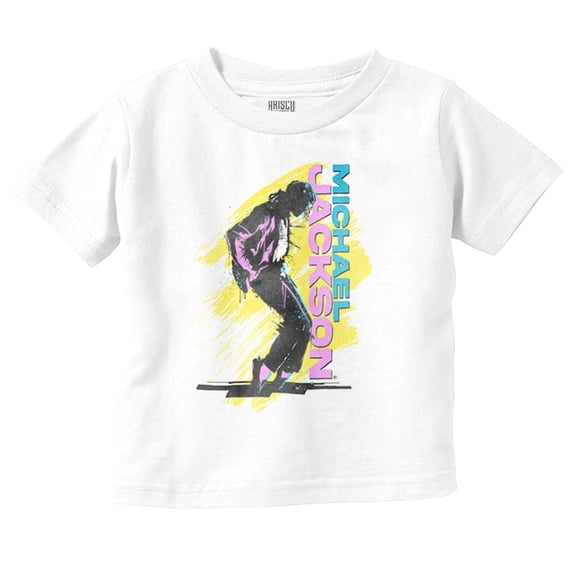 Michael Jackson 90s Toe Stand Dance Toddler Kids Crew Neck Graphic T-Shirt Brisco Brands 6M
