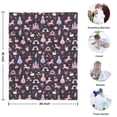 thumbnail image 4 of Fantasy Princess Unicorn Pattern Blanket,Comfortable Soft Flannel Throw Blanket,All Season,Warm Lightweight Blankets for Sofa Bed Couch Living Room Chair,30"x40", 4 of 4