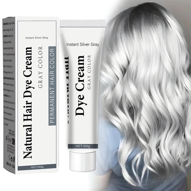 Crema hidratante suave para cabello gris - 100 g. Suaviza el cabello gris en tubo. Pasta de tinte.