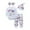 White, variant on Pedort Baby and Toddler Girl Outfit Set Hoodie and Joggers, 2-Piece Outfit Set Coffee,100