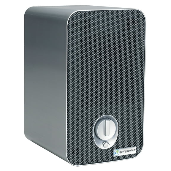 GermGuardian 338 Sq. ft HEPA Pure Filter Tabletop Air Purifier, with UV-C, Silver, AC4100