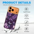 thumbnail image 4 of Case For Apple iPhone Air / 17 Pro / 17 Pro Max Series Case, Slim Thin Transparent Flexible Clear TPU Shockproof Phone Case For iPhone 17 Series, Purple Butterfly (2), 4 of 6