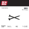 thumbnail image 3 of Tornillo para paneles de yeso Grip-Rite 158CDWS5 #6 x 1,625 pulgadas, caja de 2,27 kg, 3 of 9