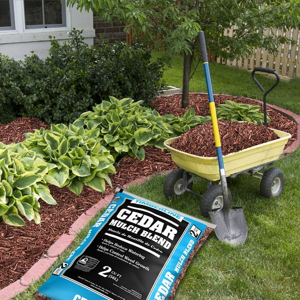Timberline Natural Multicolor Cedar Mulch Blend for Garden Yard