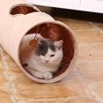 thumbnail image 4 of Collapsible Cat Tunnel Toys Interactive Pet Tubes with Plush Ball and Hole for Small Medium Large Cats Dogs Rabbits Exercising Hiding Resting, 4 of 7