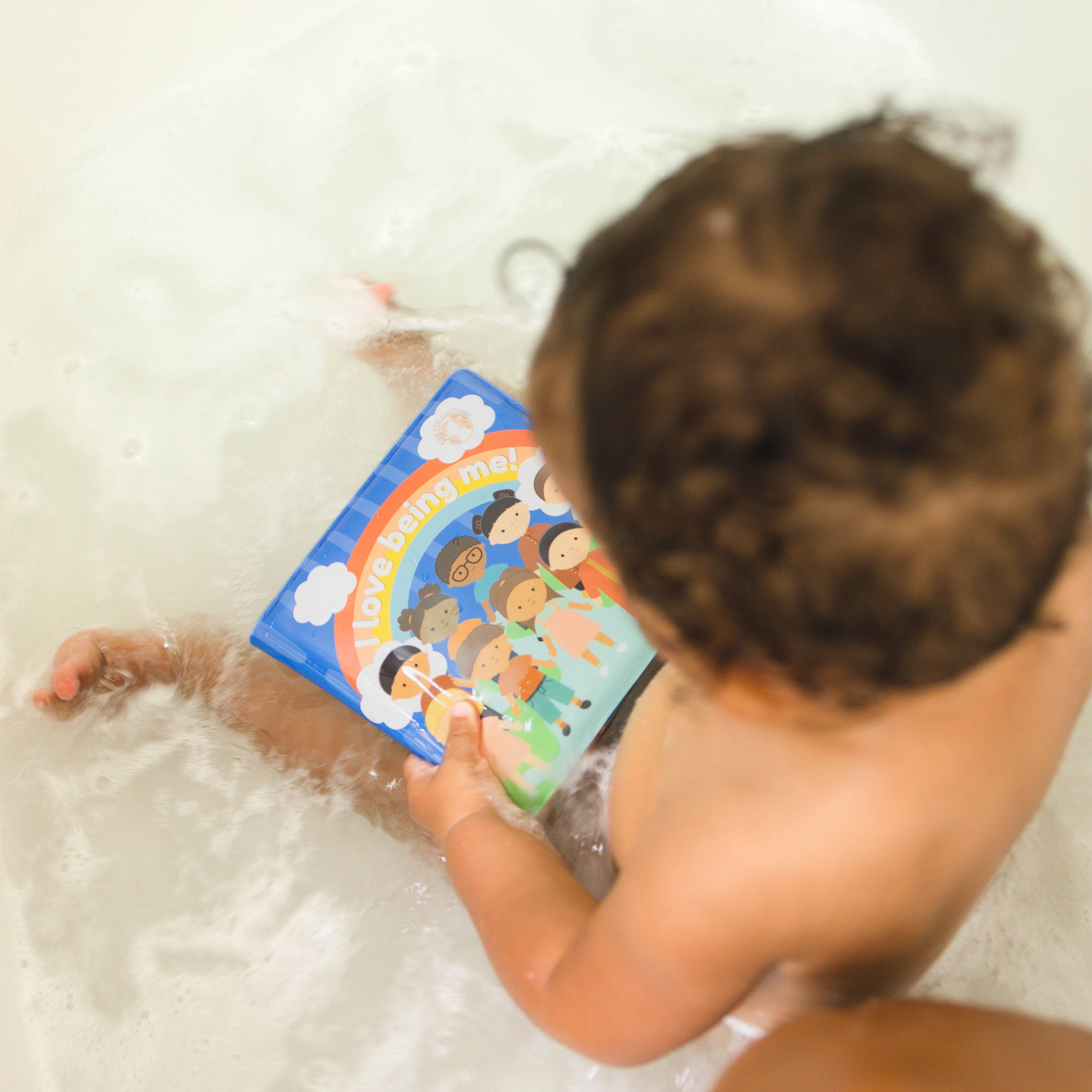 Kids for Culture 6" Affirmation Vinyl Bath Book with Squeaker, I Love Being Me