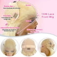 thumbnail image 6 of Lace Front Wig Human Hair 200 Density Blonde Wig Human Hair 613 Body Blonde Lace Front Wigs Human Hair Pre Plucked 613 Lace Frontal Wigs - Women'S Middle-Parted Big Long Curly Wig, Wig, Back To, 6 of 8