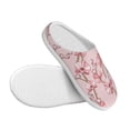 thumbnail image 3 of Yiaed Orchids Flowers Print Slippers Fuzzy Warm Cozy Slippers Non Slip House Slippers For Indoor Outdoor Slippers House Slippers-39/40, 3 of 7
