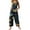 Blue, variant on Kixjoy One Piece Jumpsuits for Women Plus Size Casual Wide Leg Jumpsuits Basic Adjustable Baggy Pant Fashion Carnival Womens Overalls with Pockets, Hot Pink 2XL