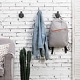 thumbnail image 2 of Yammee Towel Coat Hook Matte Black Bathroom Clothes Cabinet Closet Sponges Robe Hook, 2 of 10