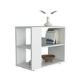 thumbnail image 4 of Modern Rio Verde Side Table in White with Melamine Shelves, 4 of 7