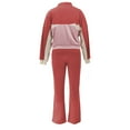 thumbnail image 6 of VBVC Women's 2 Piece Colorblock Sweatsuit,Crop Zipper Jacket and Butt Lift Pants,Lightweight Matching Outfit for Women,Red,Size S, 6 of 6