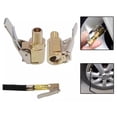 thumbnail image 5 of Tire Inflator Adapter Locking Air Chuck, Brass Locking Tire Air Chuck with Clip Adapter 7.5Mm, Quick-Connect for Compressor Pump, Hands-Free Leak-Proof, for Car Bike, 5 of 9