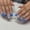 A1, variant on YTTAL Buy 2 Get 1 Free Press On Nails, Blue & White Character Themed Long Square Fake Nails, Reusable False Nail Kit with Jelly Glue & File