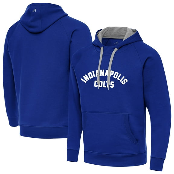 Men's Antigua  Royal Indianapolis Colts Victory Hoodie