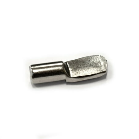 

Shelf Support Pins Cabinet Shelving Spoon Pegs Furniture Brackets for 1/5 (5mm) Diameter Holes Nickel Plated 10 Pack