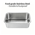 thumbnail image 5 of BPPEG 2026 New Stainless Steel Cat Litter Box Stainless Steel Material Small Litter Box Keeps Food Fresh and Hygienic Steel Litter Box for Home Travel 403010Cm, 5 of 7