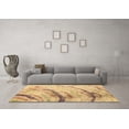 thumbnail image 3 of Ahgly Company Indoor Square Abstract Brown Contemporary Area Rugs, 6' Square, 3 of 4