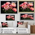 thumbnail image 4 of Designart "Bouquet of Pink Black Peonies" Floral Floater Framed Canvas Wall Art, 4 of 7