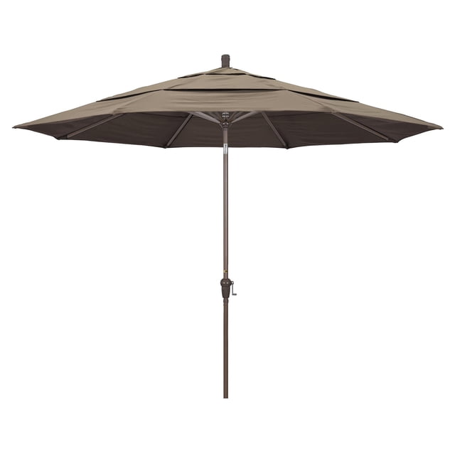 California Umbrella Parasol de Patio 11 Pieds en Taupe
